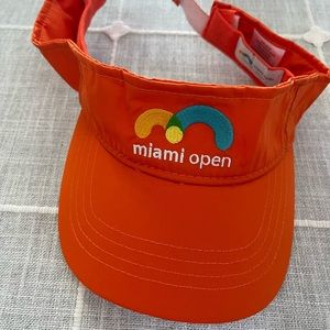 Miami Open Tennis Orange Women’s Visor NWOT